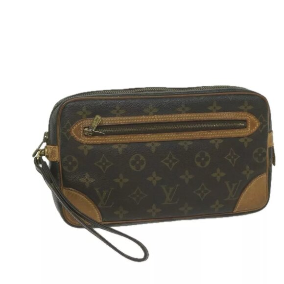 LOUIS VUITTON Monogram Marly Dragonne GM Clutch Bag - Picture 1 of 7
